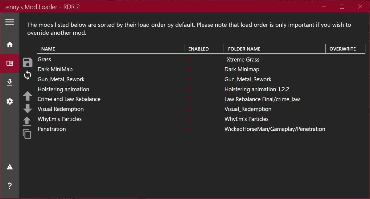 Lenny's Mod Manager para Red Dead Redemption 2